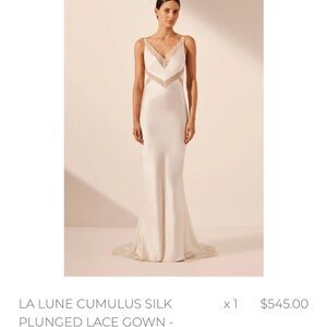 Shona Joy Ivory Silk Wedding Gown